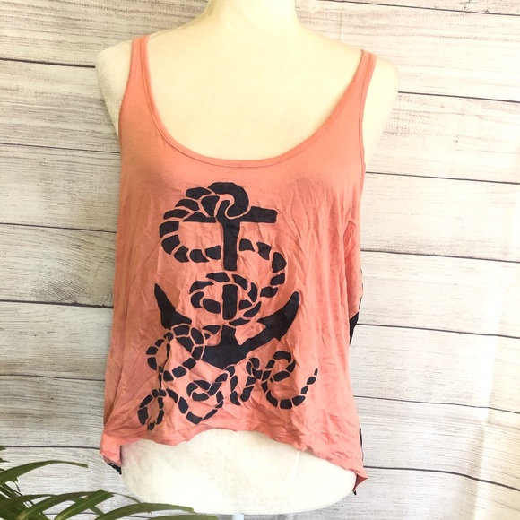 Rue21 Tops - Rue 21 | Nautical Rope Anchor Love Tank Top